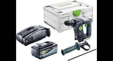 Festool BHC 18 Basic accuklopboormachine 18 V 1,8 J SDS Plus Brushless + 1x accu 8.0 Ah + snellader + systainer