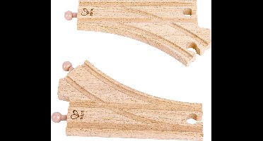 Houten treinbaan wisselbanen, 2 pcs - Hape - vanaf 3 jaar