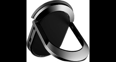 ebestStar - Telefoon Ringhouder geschikt voor veel modellen tablets en smartphones, Hoesje Bescherming Mobiele Telefoons, 360 Graden Draaibaar, Zwart