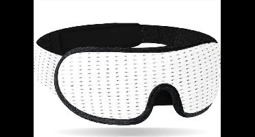 New Age Devi - Ervaar de ultieme nachtrust met ons 100% verduisterende traagschuim slaapmasker voor vrouwen, kinderen en mannen in wit!