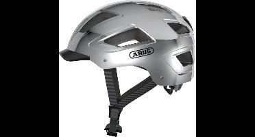 ABUS Hyban 2.0 Signal Fietshelm - Maat L (56-61 cm) - Signaal Silver