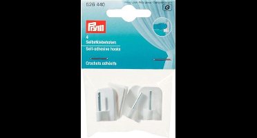 Prym zelfklevende vitrage embrasse/opneem haakjes 4 stuks