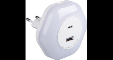 Kanlux Stekkerlamp Dag en Nacht sensor Wit - BOLA