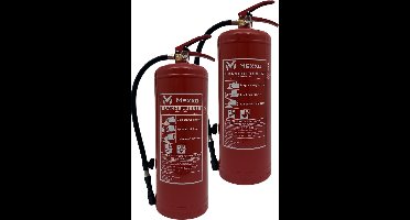 Schuimblusser 6 liter van Mexxo - Inclusief keuringssticker en bevestigingsbeugel - 2 stuks - Voldoet aan de wettelijke eisen