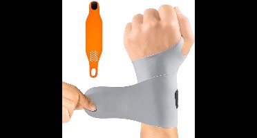 BOTC Polsbrace - Voor Rechts & Links - One Size - Polssteun - Polsbandage - 1 stuk - Grijs