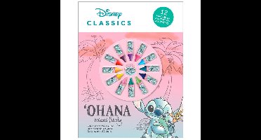 Disney Lilo & Stitch Notitieboekje met 12 gekleurde waskrijtjes