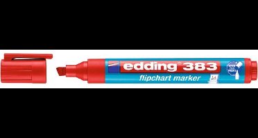 Edding 383 markeerstift 1 stuk(s) Beitelvormige punt Rood