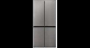 Sharp SJNFA15IMXPDEU - Amerikaanse Koelkast - 4 deurs - energie label D - Advanced No Frost - zilver