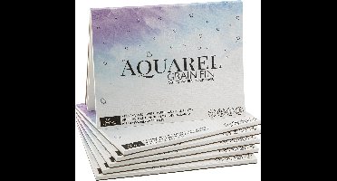 Aquarelpapier 6pcs - Formaat 24 x 32 CM - 300 grams - Aquarelblokken 18 vellen - Bulkvoorraad - Aquarelblok - Patroonpapier