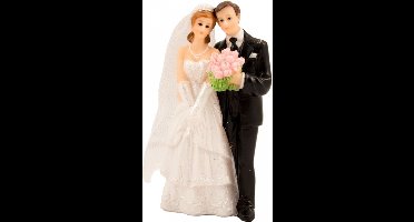 Klassiek bruidspaar taart decoratie