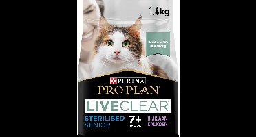 Pro Plan Senior LiveClear - Kattenvoer Droogvoer - Kalkoen - 1.4 kg