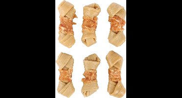 ZERO RAWHIDE GEKNOOPT BEEN MET KIP 6CM 6ST 120GR