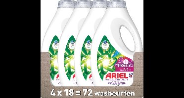 Ariel Vloeibaar Wasmiddel +Extra kleurbescherming - 4 x 18 Wasbeurten