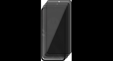 Privacy Screenprotector geschikt voor Motorola Edge 30 Neo - 3x Volledig Dekkend Glas Screen Protector