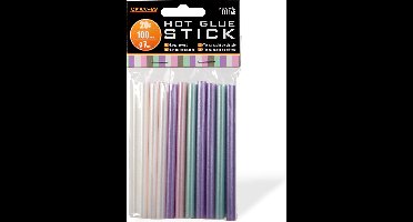 Handy - Lijmpistool Vullingen Parelmoer Kleuren - Lijmpatronen 7MM Rond - 100MM Lang - Lijm Patronen voor Lijmpistool O.A. Handy Lijmpistool - BPK