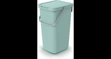Keden GFT of rest afvalbak - mintgroen - 25L - afsluitbaar - 26 x 29 x 48 cm - klepje/hengsel - afval scheiden
