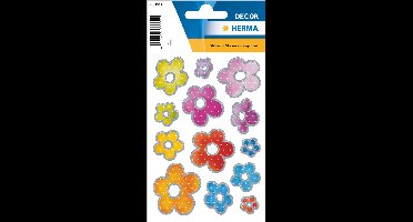 HERMA 3332 Stickers Décor Bloemenblaadjes met zilveren rand