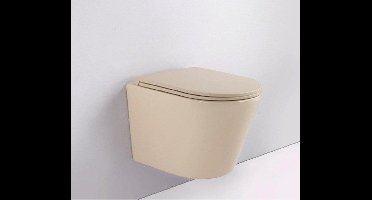 QeramiQ Dely Zitting - softclose - quickrelease - slim - mat beige