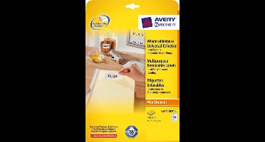 Avery L4736REV-10 printeretiket Wit