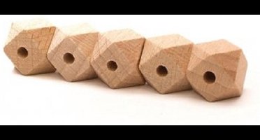 Durable Houten Hexagonkralen 5 stuks 14mm