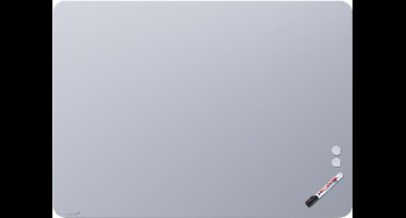 Legamaster mat glasbord 90x120cm Chilly Lake (met ronde hoek)