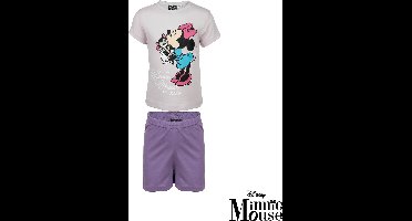 Minnie Mouse shortama - paars met lila - Disney pyjama - 100% katoen - maat 92