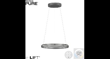 Neuhaus PURE - Hanglamp E-Loop e-Lift Ø 70 cm donker grijs