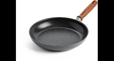 GreenPan Mayflower Pro koekenpan 26cm - grijs - houten handvat - PFAS-vrij