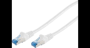 S/FTP CAT6A 10 Gigabit Netwerkkabel - CU - 0,5 meter - Wit