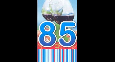 Wenskaart 85 Jaar - D7584 - Luxe verjaardagskaart - 12x17cm - Gevouwen Wenskaart inclusief envelop - Leeftijdskaart