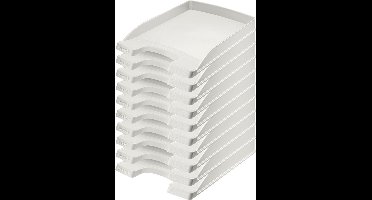 Brievenbak Leitz Plus Slim A4 grijs | 10 stuks