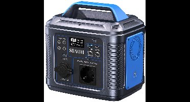 Powerbank – Draagbare Accu – Noodstroomvoorziening – Mobiele Oplader – Power Station Blauw – 296Wh Capaciteit – Multi-USB Snel Opladen