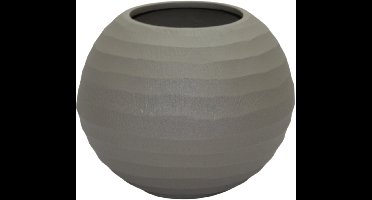 by Mooss - Paudar - Vaas - Planter - Bloempot - Olive - Ø 18 cm - Metaal - Olijf