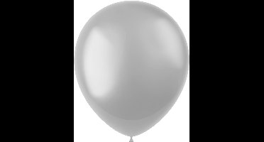 Folat - ballonnen Moondust Silver Metallic 33 cm - 100 stuks