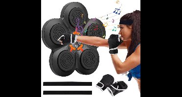 DailySupplies® Boxing Machine - Boksbal - Bokszak met Muziek - Zwart