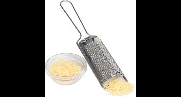 Cookinglife Handrasp RVS 7 x 32 cm - Handrasp voor kaas en groenten - Fijn raspen van nootmuskaat en citrus - Duurzaam RVS - Eenvoudig op te bergen - Vaatwasserbestendig - 320 x 70 x 40 mm - Keukengerei - Keukenaccessoires