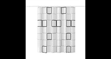 Boraboi® Waterafstotend en schimmelwerend douchegordijn met haken voor badkamer