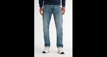 Petrol Industries - Heren Straight Fit Jeans Starling Kalispell - 50% organic cotton - Vintage wash - Blauw - Maat W30L30