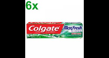 Colgate - MaxFresh with Cooling Crystals - Clean Mint - Tandpasta - 6x 100ml | Voordeelverpakking