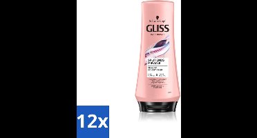 Gliss - Hair Repair - Conditioner Split Hair Miracle tegen Gespleten Haarpunten - 200 ml - Voordeelverpakking - 12 stuks
