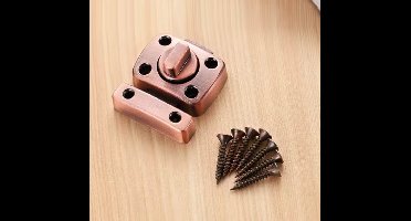 TLVX Sterk Draaislot Klein Rosé – Deur Beveiligen – Badkamer – Toilet Vergrendelen – Veilig Poort slot – Kastdeur – Deursloten – Deurbeslag – Tuindeur – Meubelslot – Schuur – Raam – Kast – Garage Beveiligen – Indoor en Outdoor – Waterproof