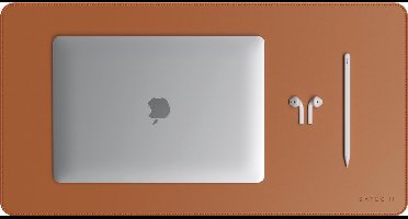 Satechi Eco lederen bureau mat - Bruin