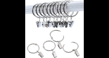 Te openen gordijnringen met clips gordijnhanger 20-pack