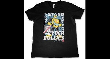 Transformers Kinder T-Shirt Take A Stand Against Cyber Bullies Kids Tee HSB-12-TF1205-DTF559 Black-12 Jahre