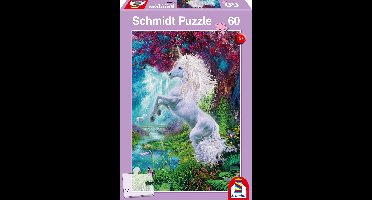 Schmidt - Legpuzzel - Eenhoorn in de betoverde tuin - 60 stukjes - Kinderen - vanaf 5 jaar