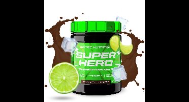 Scitec Nutrition® - Superhero Pre-Workout (285 gram - Cola/Lime) - Cola/Limoen - 30 doseringen - pre workout met extra caffeine - poeder