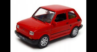 Fiat 126p Maluch Metaal Model Welly 1:34 - Rood