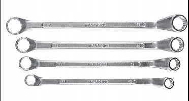 Parkside Dubbele Ringsteeksleutel Set (4 stuks) 10-17mm Staal