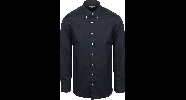 McGregor Overhemd Poplin Donkerblauw (navy) - Maat M - Heren - Overhemden Casual