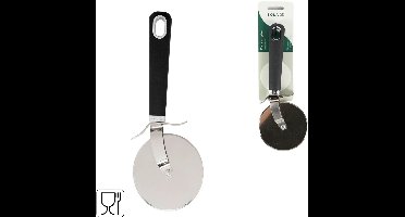 Sola Pizzasnijder - Duimberschermer - Roestvrij Staal - Comfort - 9cm - Zwart